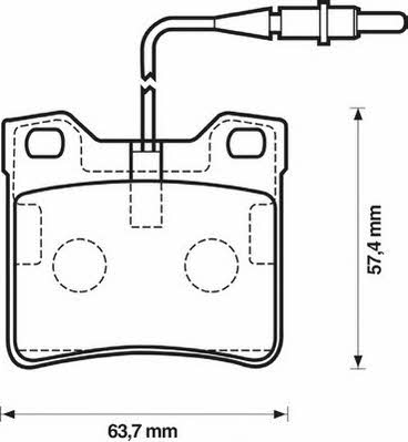 Stop 571845S Brake Pad Set, disc brake 571845S