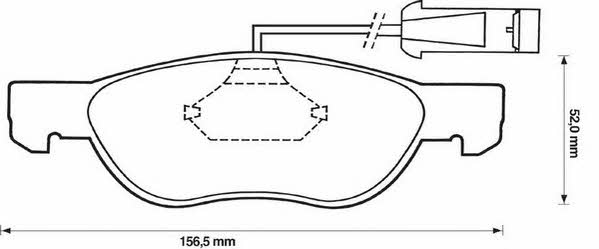 Stop 571883S Brake Pad Set, disc brake 571883S