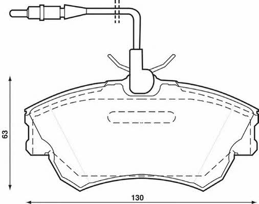 Stop 571922S Brake Pad Set, disc brake 571922S