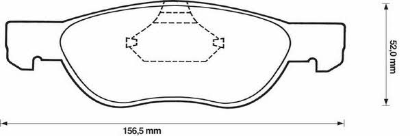 Stop 571973S Brake Pad Set, disc brake 571973S