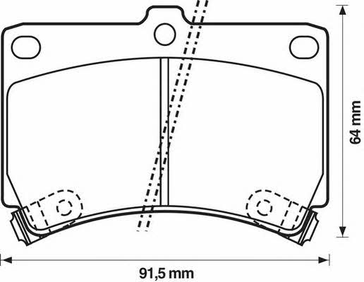 Stop 572145S Brake Pad Set, disc brake 572145S