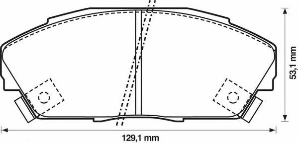 Stop 572309S Brake Pad Set, disc brake 572309S