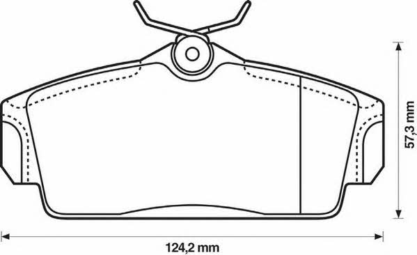 Stop 572422S Brake Pad Set, disc brake 572422S