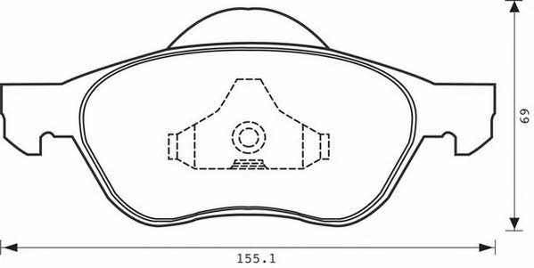 Stop 573025S Brake Pad Set, disc brake 573025S