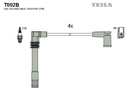 Tesla T002B Ignition cable kit T002B