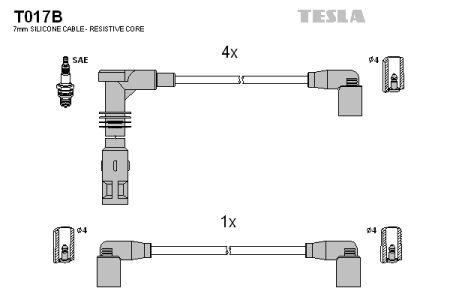 Tesla T017B Ignition cable kit T017B