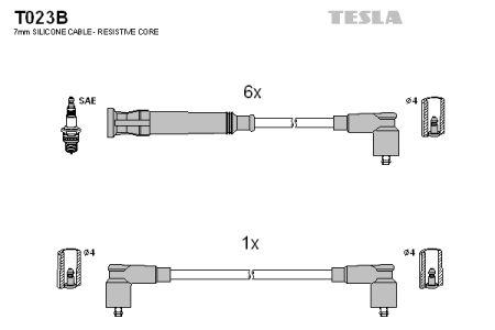 Tesla T023B Ignition cable kit T023B