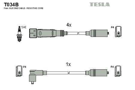 Tesla T034B Ignition cable kit T034B