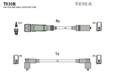 Tesla T035B Ignition cable kit T035B