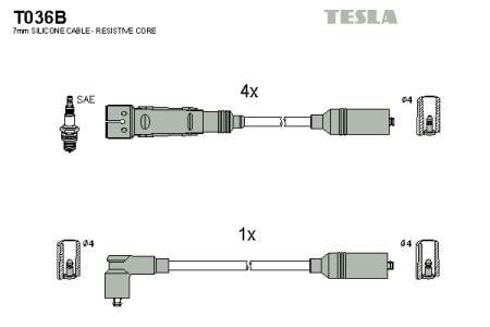 Tesla T036B Ignition cable kit T036B