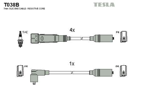 Tesla T038B Ignition cable kit T038B