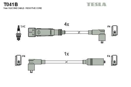 Tesla T041B Ignition lead set T041B T041B Tesla Ignition lead set