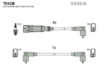 Tesla T042B Ignition cable kit T042B