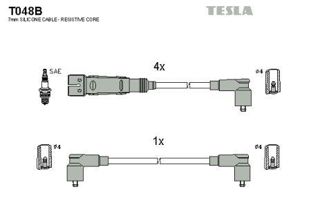 Tesla T048B Ignition cable kit T048B