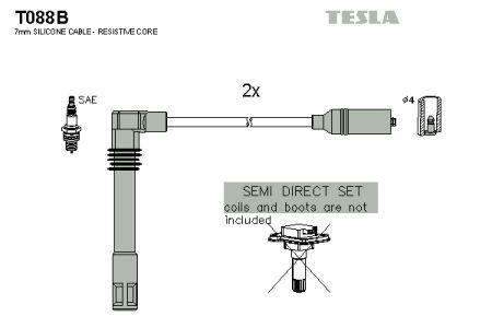 Ignition lead set Tesla T088B