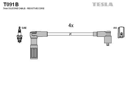 Tesla T091B Ignition cable kit T091B