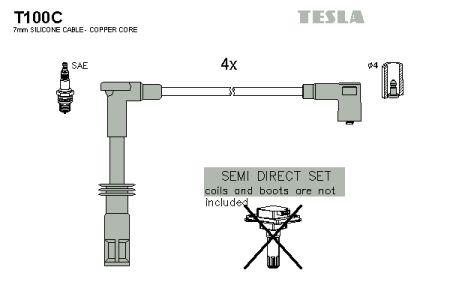 Tesla T100C Ignition cable kit T100C