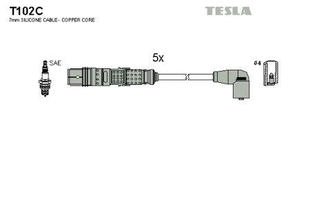 Tesla T102C Ignition cable kit T102C