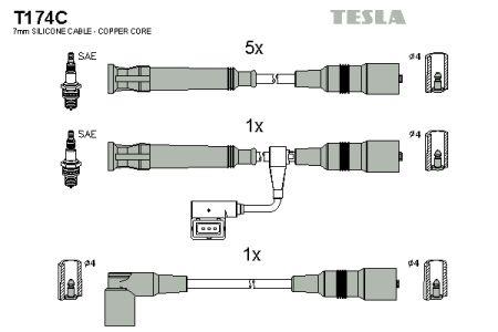 Tesla T174C Ignition cable kit T174C