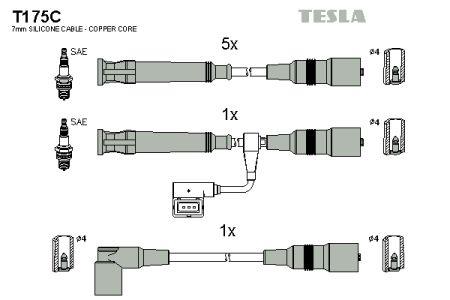 Tesla T175C Ignition cable kit T175C