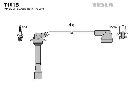 Ignition cable kit Tesla T181B