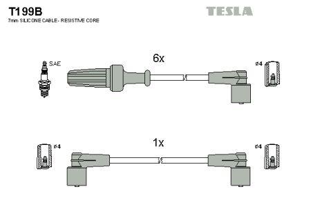 Tesla T199B Ignition cable kit T199B