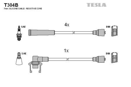 Tesla T304B Ignition cable kit T304B