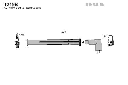 Tesla T319B Ignition cable kit T319B