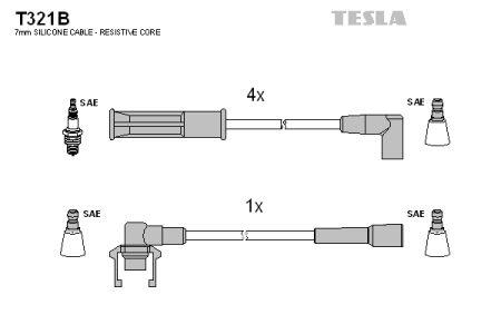 Tesla T321B Ignition cable kit T321B