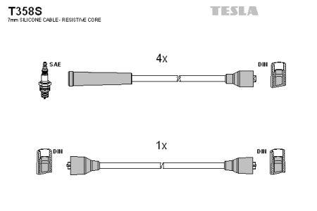 Tesla T358S Ignition cable kit T358S