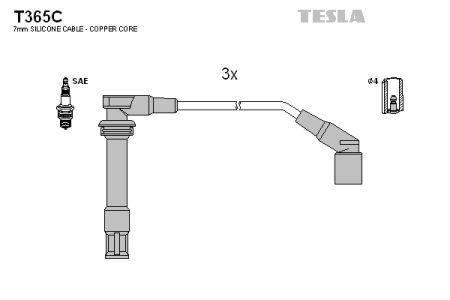 Tesla T365C Ignition cable kit T365C