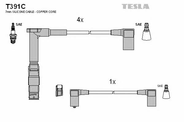 Tesla T391C Ignition cable kit T391C
