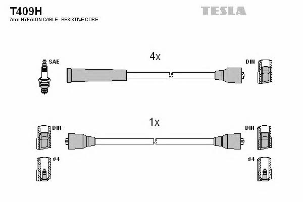 Tesla T409H Ignition cable kit T409H