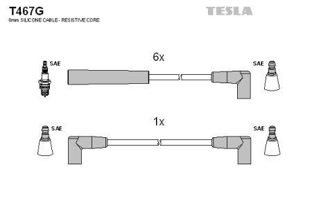 Tesla T467G Ignition cable kit T467G