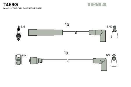 Tesla T469G Ignition cable kit T469G