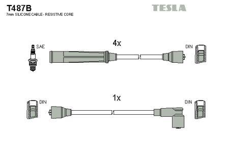 Tesla T487B Ignition cable kit T487B