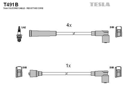 Tesla T491B Ignition cable kit T491B