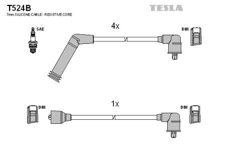 Tesla T524B Ignition cable kit T524B