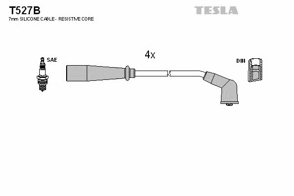 Tesla T527B Ignition lead set T527B T527B Tesla Ignition lead set