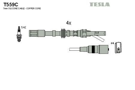 Tesla T559C Ignition cable kit T559C