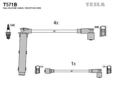 Tesla T571B Ignition cable kit T571B