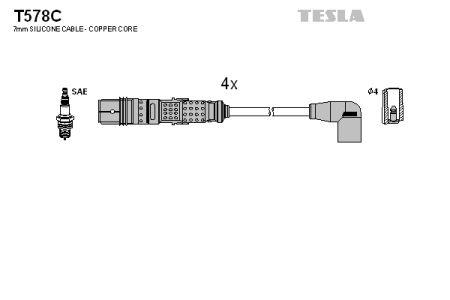 Tesla T578C Ignition cable kit T578C