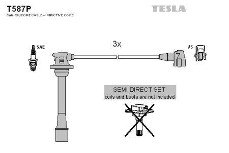 Tesla T587P Ignition cable kit T587P