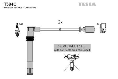 Tesla T594C Ignition cable kit T594C