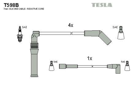 Tesla T598B Ignition cable kit T598B
