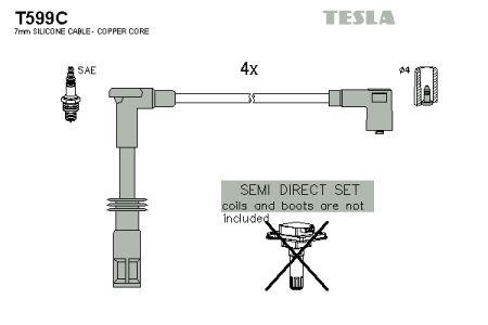 Tesla T599C Ignition cable kit T599C