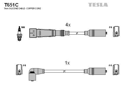 Tesla T651C Ignition cable kit T651C