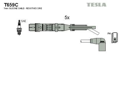 Tesla T659C Ignition cable kit T659C
