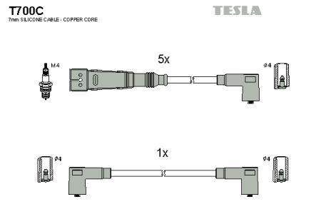 Tesla T700C Ignition cable kit T700C