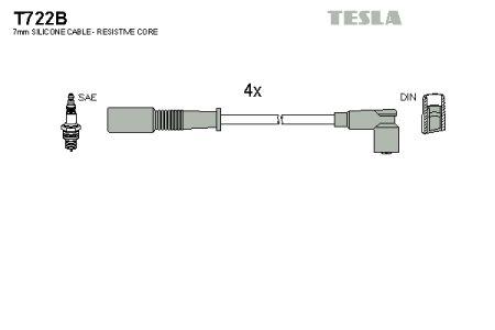 Tesla T722B Ignition cable kit T722B